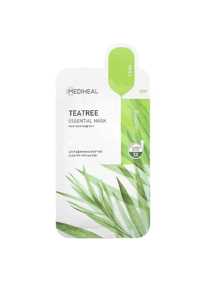MEDIHEAL MEDIHEAL, Tea Tree Essential Beauty Mask, 1 Sheet, 0.81 fl oz (24 ml)  - Image 1