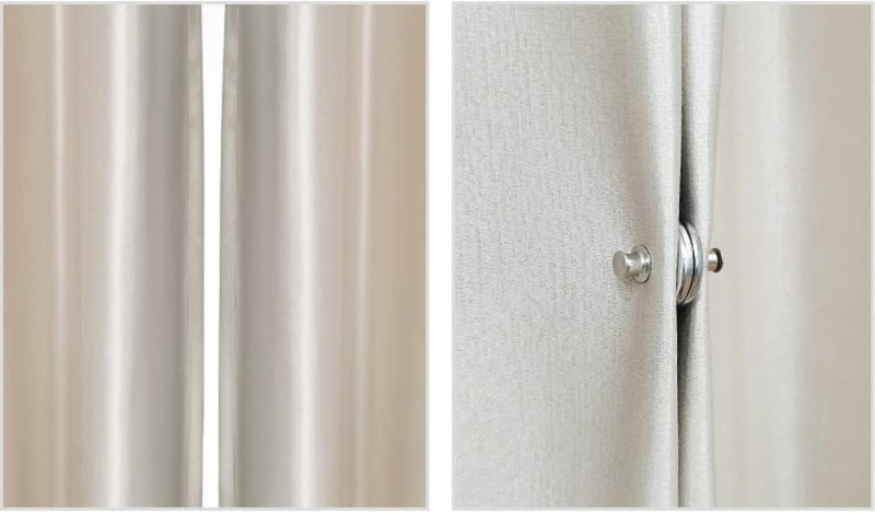 COSKIRA COSKIRA Magnetic Curtain Holder Shower Curtain Clips with Tack Drapery Magnetic Closure Buckle to Prevent Light from Leaking Curtains from Being Blown Around SelfAdhesive Patches Magnets 4Pairs  - Image 3