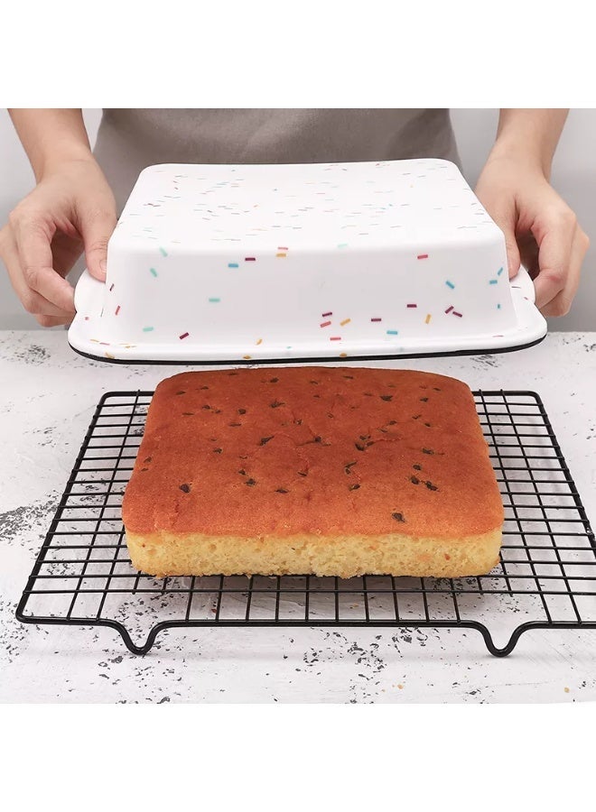 SOFIA REFRIGERATION Silicone Square Cake Baking Pan, Food Grade Nonstick Silicone Molds for baking, Stainless Steel Frame for Easy Handling, Heat Resistant up to 230°C - Image 4