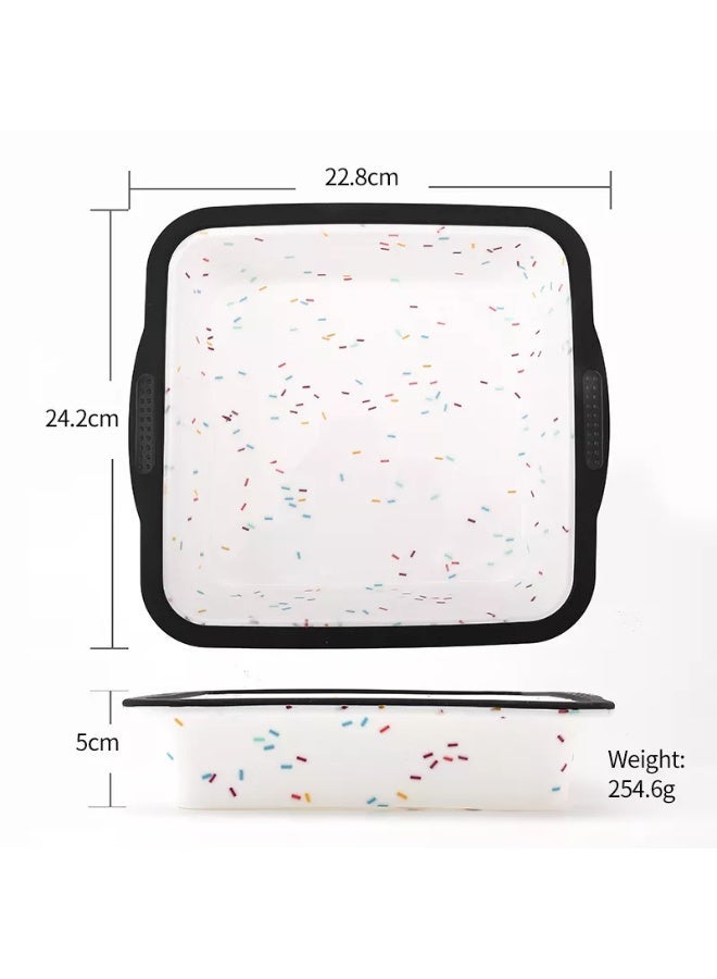 SOFIA REFRIGERATION Silicone Square Cake Baking Pan, Food Grade Nonstick Silicone Molds for baking, Stainless Steel Frame for Easy Handling, Heat Resistant up to 230°C - Image 5