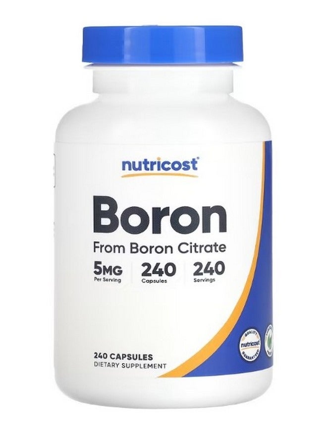 Nutricost Boron 5 Mg  240 Capsules - Image 1