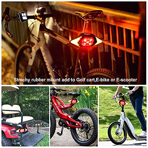 VASTFIRE Best Bike Turn Signals Rechargeable Rear Bicycle Light Luces para Bicicleta Waterproof 2022 Brightest Bike Indicators fit Handlebars, Saddle Rears, Cargo Carrier - Image 4