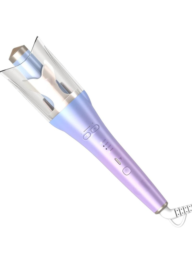 Generic - Auto Hair Curler Ion Wrap Transparent Curling Wand with 1 Ceramic Ionic Barrel and Smart Anti Stuck Sensor Pro Styling Tool for Long and Medium Length Hair - Image 1