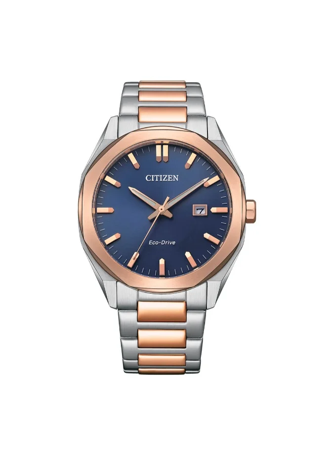 CITIZEN Stainless Steel with Two-Tone Pink Gold Plating Strap Analog Watch BM7606-84L - 41 mm