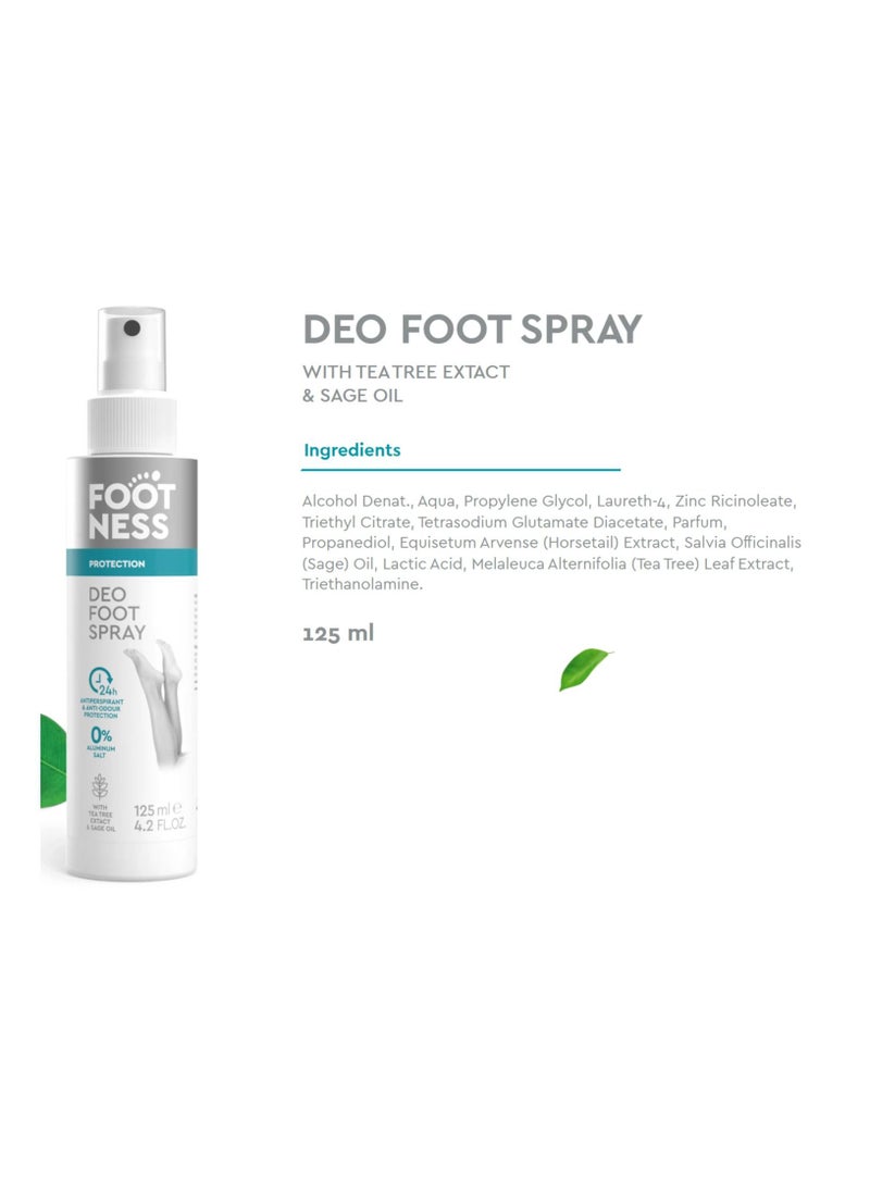 Footness - Foot Deodorant Spray | Anti Sweat and Odour Protection | 125ml - Image 1