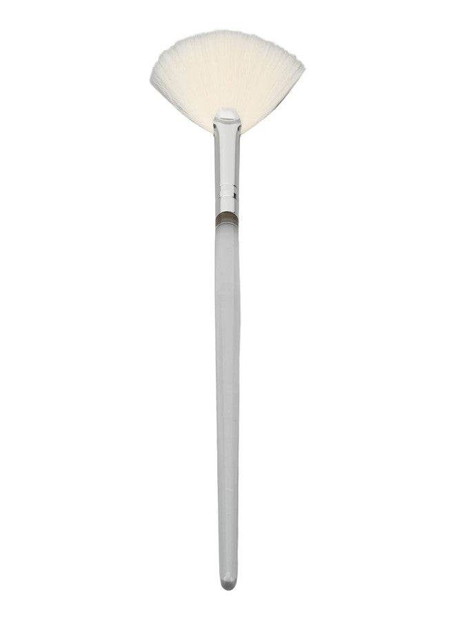 shenruifa Foaming brush, Fan shaped design, Soft facial fan brush for Makeup Flat Facial Brush Large,Gentle Face Fan Brush Transparent Handle Cosmetic Flat Facial Brush for Beauty Salon - Image 1