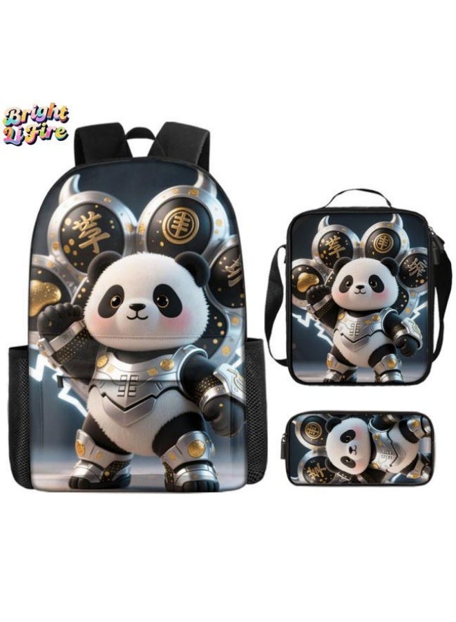 Bright Li Fire Fashion is unlimited! Cartoon bag three-piece set, suitable for a variety of scenes for students and teenagers (available for students, children, friends on outings, mountain climbing, schooling, etc.) - 66 - Image 1