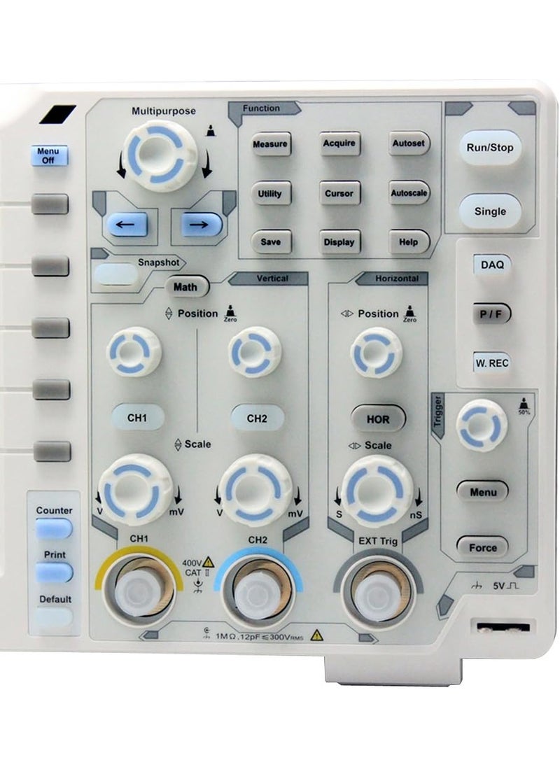 Owon OWON XDS3202E oscilloscope 200Mhz 1G 2chs 8 bits ADC 40M record length 75000 wfmss w 3 yrs warranty 1nsdiv 8 color LCD FFT USB VGA  - Image 4