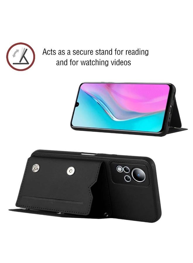 Zaboon Case For Infinix Note 11 Skin Feel PU + TPU + PC Phone Case - Image 4