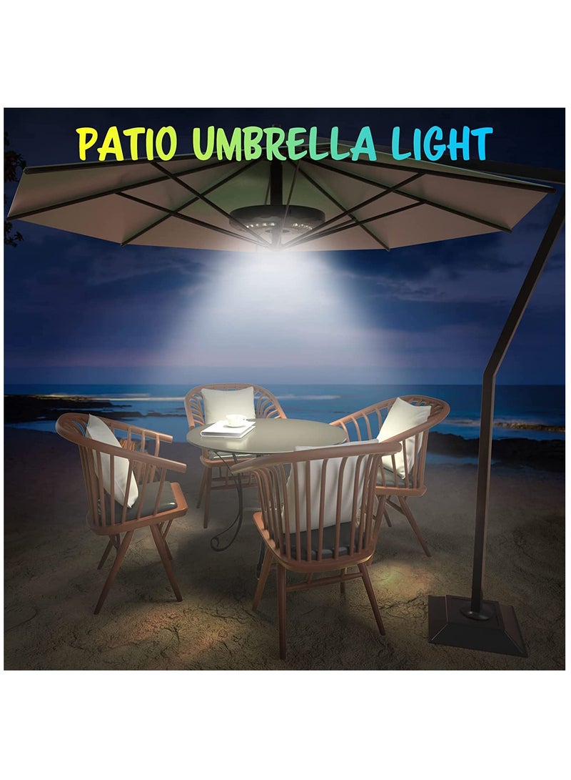 SOLARAE Patio Umbrella Lights, USB-powerable outdoor lights 28 LED 3 Lighting Modes Cordless Umbrella Pole Lights Battery Operated for Patio Umbrella, Camping Tents or Outdoor Use - Image 4