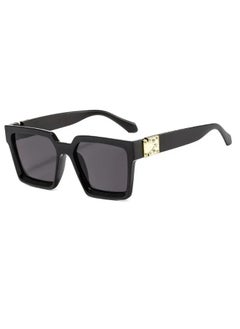 2024 New Vintage Square Sunglasses Women/men Brand Designer Sun Glasses for Men Women Eyeglass UV400 Goggles Gafas De Sol-Lenses Color:Black Gray