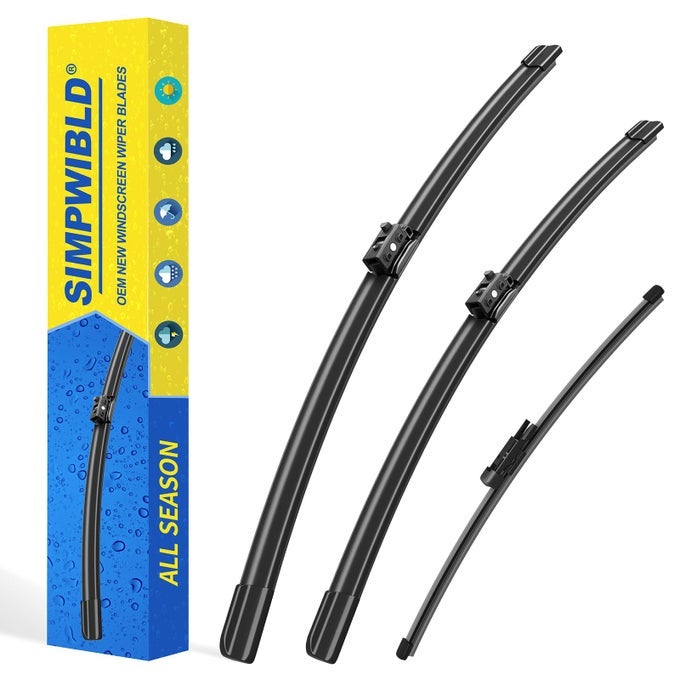 3 Factory Wiper Blades Replacement For 20162021 Mercedesbenz Glc 250300350Glc43 Amgglc63 Amg Original Equipment Replacement Windshield Wiper Blades Set 222212 Set Of 3 Top Lock