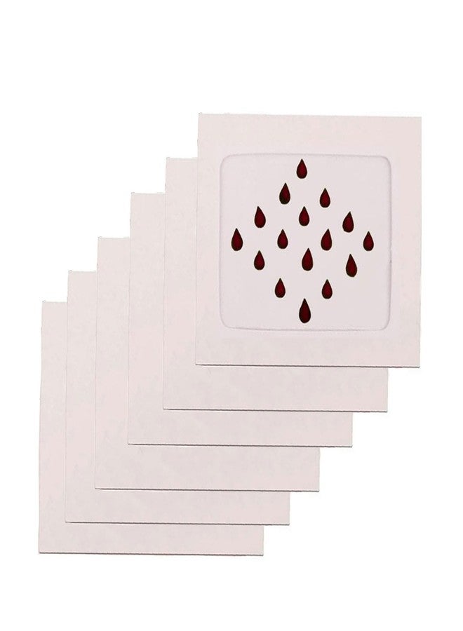 فاما ملصق جبين فاخر من المخمل على شكل دمعة من فاما فاشنز، مقاس متوسط 5 مم، لون كستنائي داكن، مناسب للنساء والفتيات - Image 1