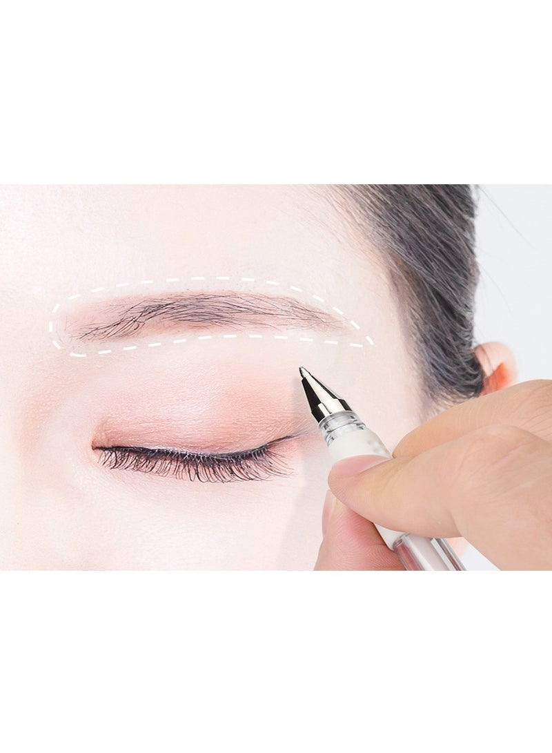 SYOSI Eyebrow Mapping Pen Microblading Eyebrow Pen with Skin Marker Eyebrow Permanent Makeup Position Mark Tool Great Eyebrow Makeup Tool for Artists for Eyebrow Skin 4 Pens and 8 Replacement Refills - Image 5