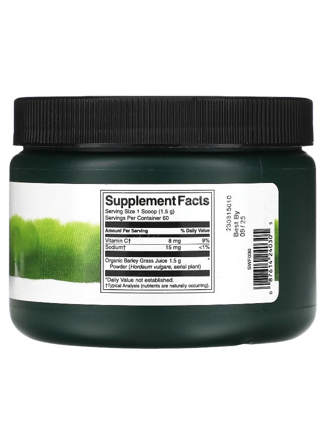 SWANSON سوانسون، مسحوق عصير عشب الشعير، 3.17 أونصة (90 غرام) - Image 2
