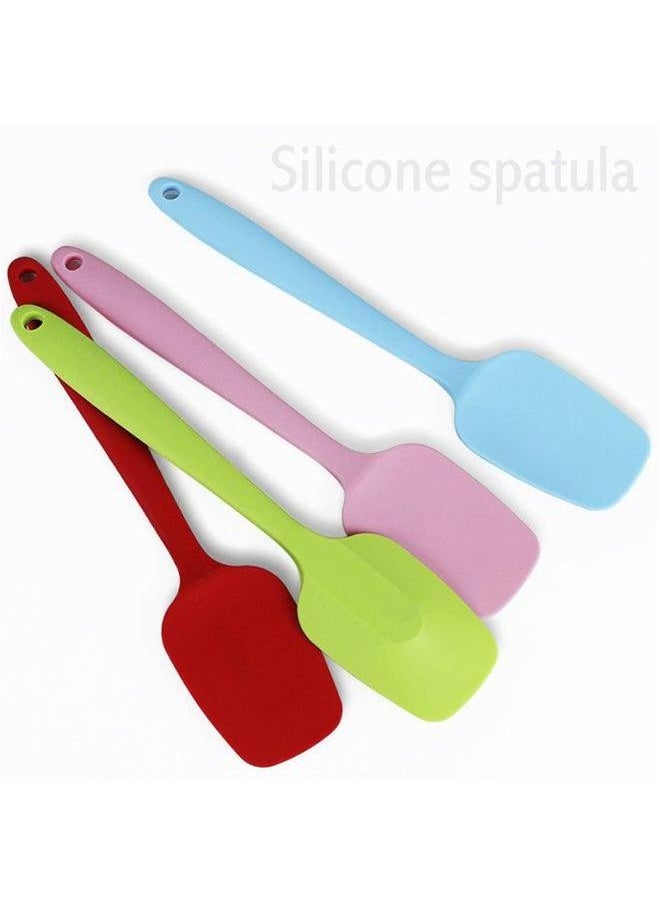 Generic - Silicone Large Shovel High Temperature Resistant Solid Color One 28cm All-inclusive Scraper Baking Tool-Specifications:Large Blue - Image 1