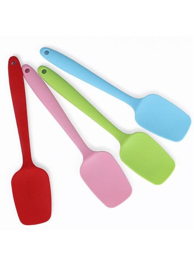 Generic - Silicone Large Shovel High Temperature Resistant Solid Color One 28cm All-inclusive Scraper Baking Tool-Specifications:Large Blue - Image 1