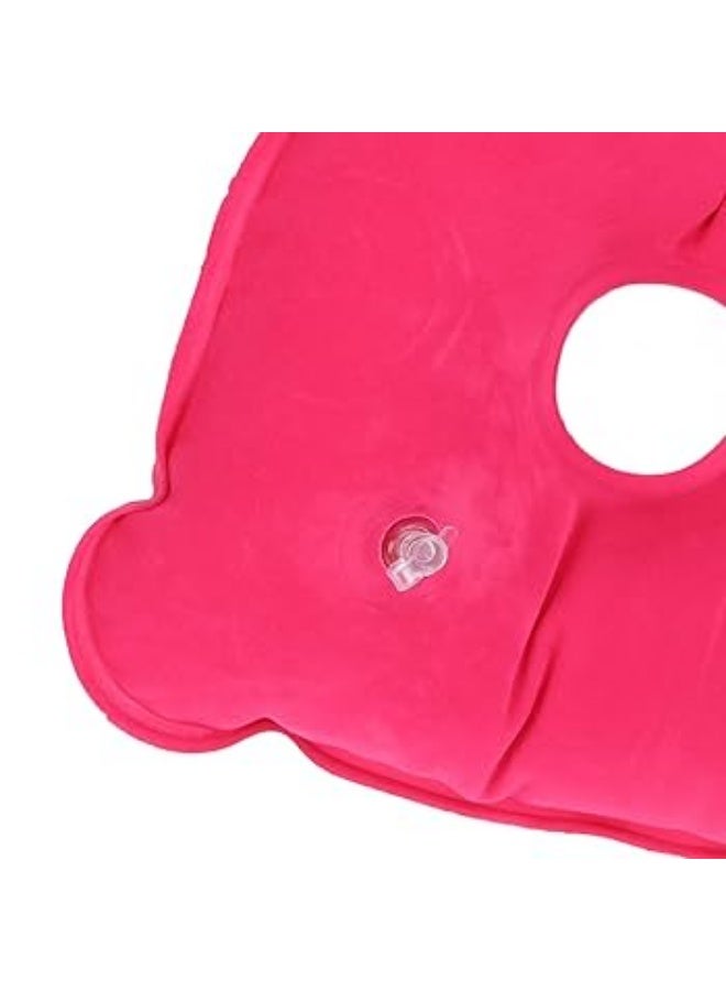 وسادة مضادة لقرحة الفراش، منتجات للمرضى طريحي الفراش، وسادة على شكل عظمة الذنب على شكل دونات، ملحقات للكراسي المتحركة، وسادة هوائية للسيارة، وسائد داعمة للأريكة، وسادة وافل، مستلزمات رعاية المرضى، بلاستيك PVC لكبار السن لون أحمر - Image 3