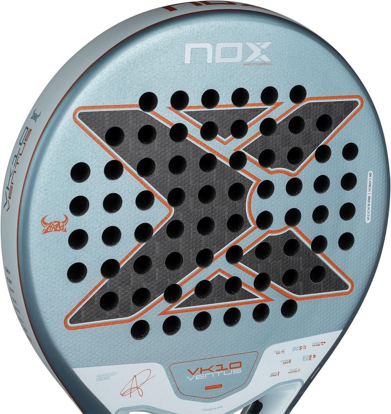 NOX VK10 Ventus Control 12K Padel Racket by Aranzazu Osoro – Round Shape, 12K Carbon, Maximum Control & Stability - Image 2