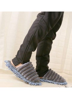 Y&D Funny Slippers Lazy Mop Walking Cleaning Indoors Warm Shoes Home Dust Floor Polishing Chenille Hair Clean for Kitchen House Office  - Image 2
