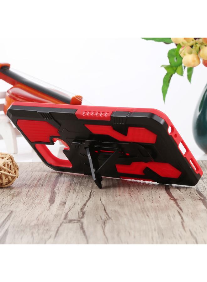 Zaboon Case For Infinix Smart 6 Armor Warrior Shockproof PC + TPU Lanyard Phone Case - Image 3