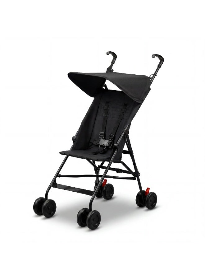 Lightweight Umbrella Stroller with Adjustable Sun Canopy and Secure Safety Harness - Image 1