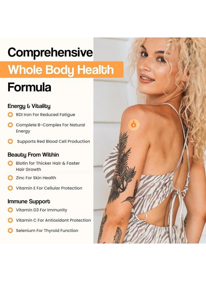 VytaDose Women's Daily Multi Patches, After-Party Support, Topical Energy Support, Beauty, Hair, Skin & Nails, Vegan, Water-Resistant, Sensitive Skin Friendly, 30 Count - Image 5