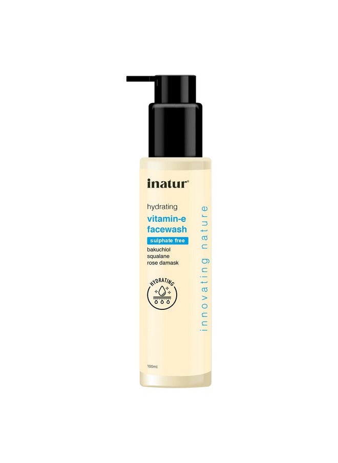 INATUR Vitamin E Face Wash 100Ml Sulphate Free And Gentle Formula For Skin Brightening Hydrating And Refreshing Antioxidant Properties  - Image 1