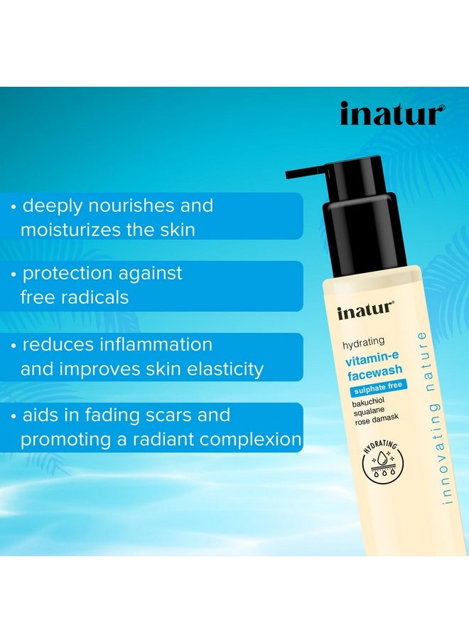 INATUR Vitamin E Face Wash 100Ml Sulphate Free And Gentle Formula For Skin Brightening Hydrating And Refreshing Antioxidant Properties  - Image 5