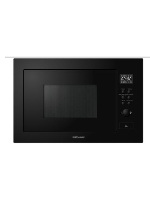 General Goldin 30 Lt Built In Microwave Oven, Grill, Digital Control, 1450 Watt, Total Steel Surface, Black Color