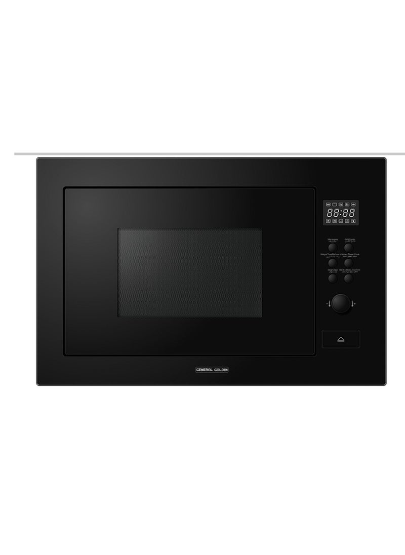 General Goldin General Goldin 30 Lt Built In Microwave Oven, Grill, Digital Control, 1450 Watt, Total Steel Surface, Black Color  - Image 1