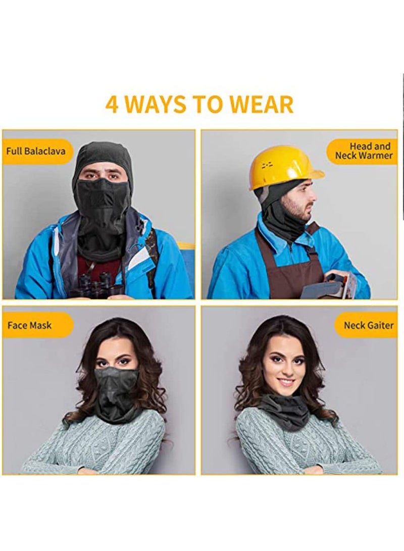 Sweet seven Windproof Balaclava - Winter Fleece Thermal Full Face Mask for Men & Women, Breathable Cold Weather Gear for Skiing, Snowboarding, Motorcycle Riding, Running & Outdoor Work - Image 5