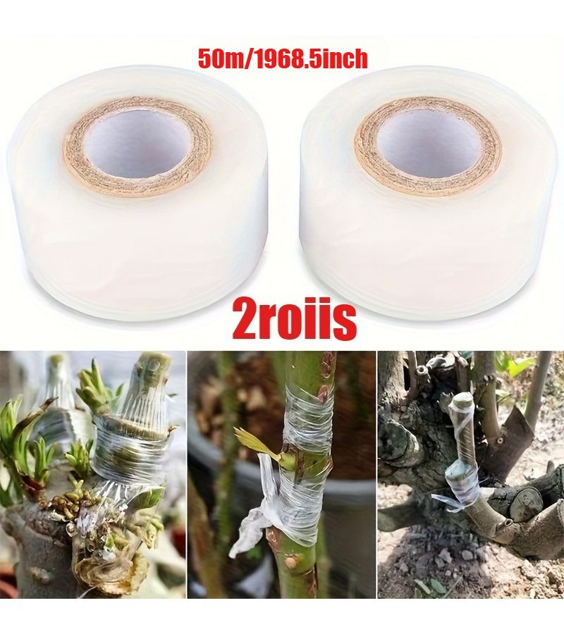 2roiis Heavy Duty Self Adhesive Plant Tape 1.18 Inch Wide 1968.5 Inch Long for Grafting Tree Wrapping - Image 3