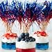 AUOCATTAIL 100 Pcs 4th of July Firework Picks Red White Blue Cocktail Picks Food Fruit BBQ Dessert Decoration 9 Inch for Independence Day Party Supplies - Image 4