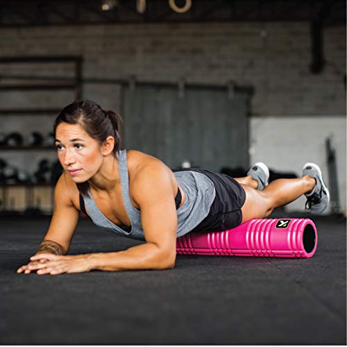 TRIGGERPOINT PERFORMANCE THERAPY GRID Patented Multi-Density Foam Massage Roller Exercise, Deep Tissue Muscle Recovery - Relieves Muscle Pain & Tightness, Improves Mobility & Circulation (26"), Pink - Image 2