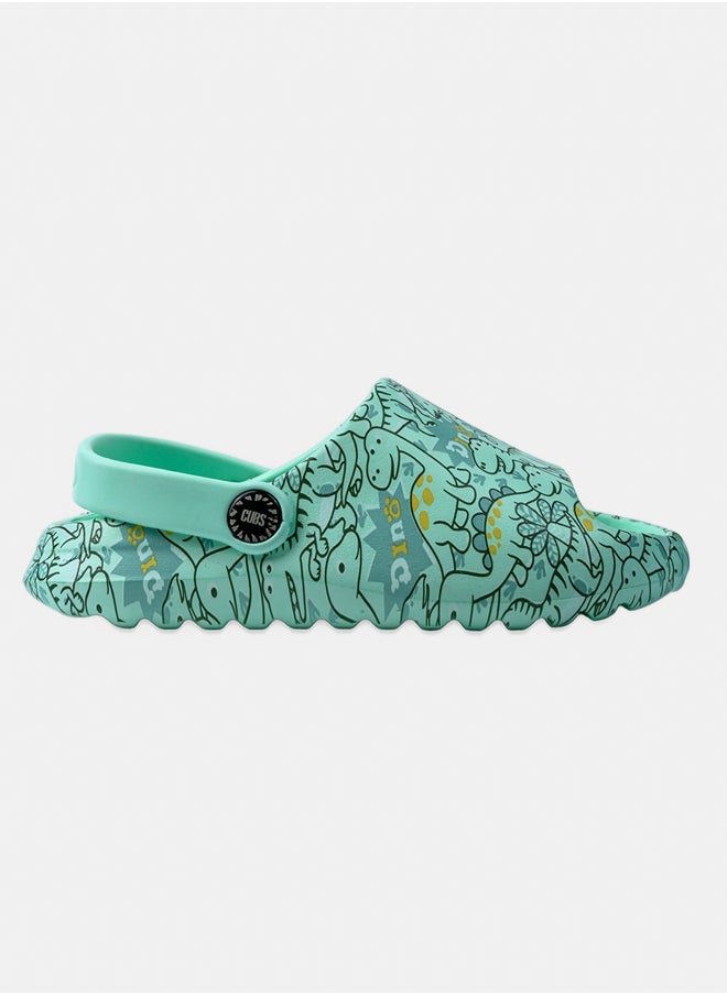 CUBS Open Toe Mint Green Cute Dino  - Image 1