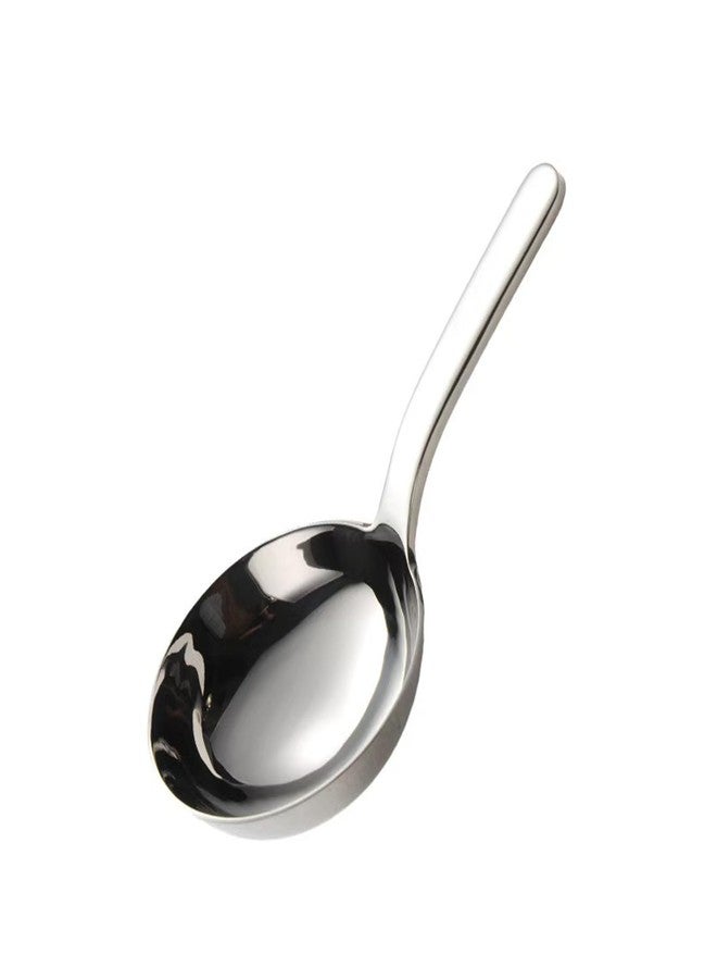 ZDFQly Heavy-Duty Ladle (Short Handle) Big Spoon 18/10 Stainless Steel Ladle for Serving, 7.1 inch, 1Pack (Silver) - Image 1