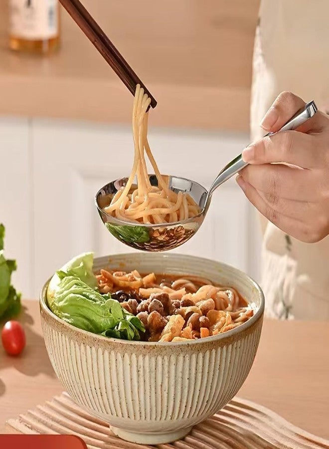ZDFQly Heavy-Duty Ladle (Short Handle) Big Spoon 18/10 Stainless Steel Ladle for Serving, 7.1 inch, 1Pack (Silver) - Image 5