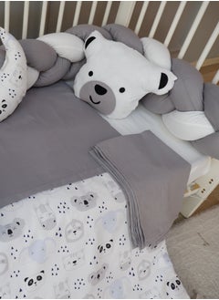 FUN MOMENT Triple Braided Baby Bed Rails with Quilt, Pillows and Sheet  - Image 5