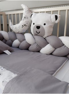 FUN MOMENT Triple Braided Baby Bed Rails with Quilt, Pillows and Sheet  - Image 4