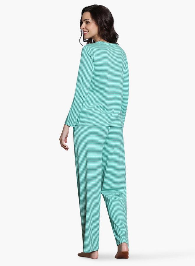 Zivame Striped Pyjama Set - Image 3