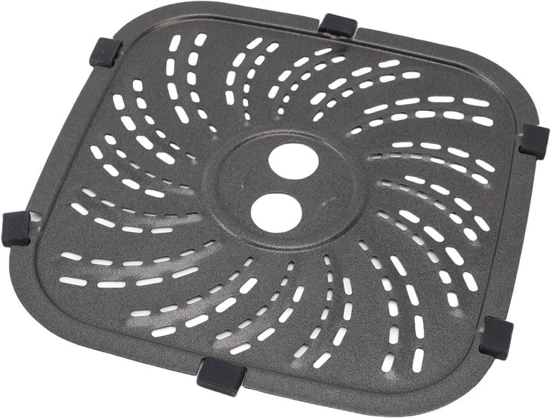 Air Fryer Grill Pan, Nonstick Coating Crisper Plate For 6QT and 8QT, Stainless Steel Grille Pan Tray With Even Heating, Air Fryer Accessories (Medium: Approx. 17.6x16.2x10cm / - Image 3