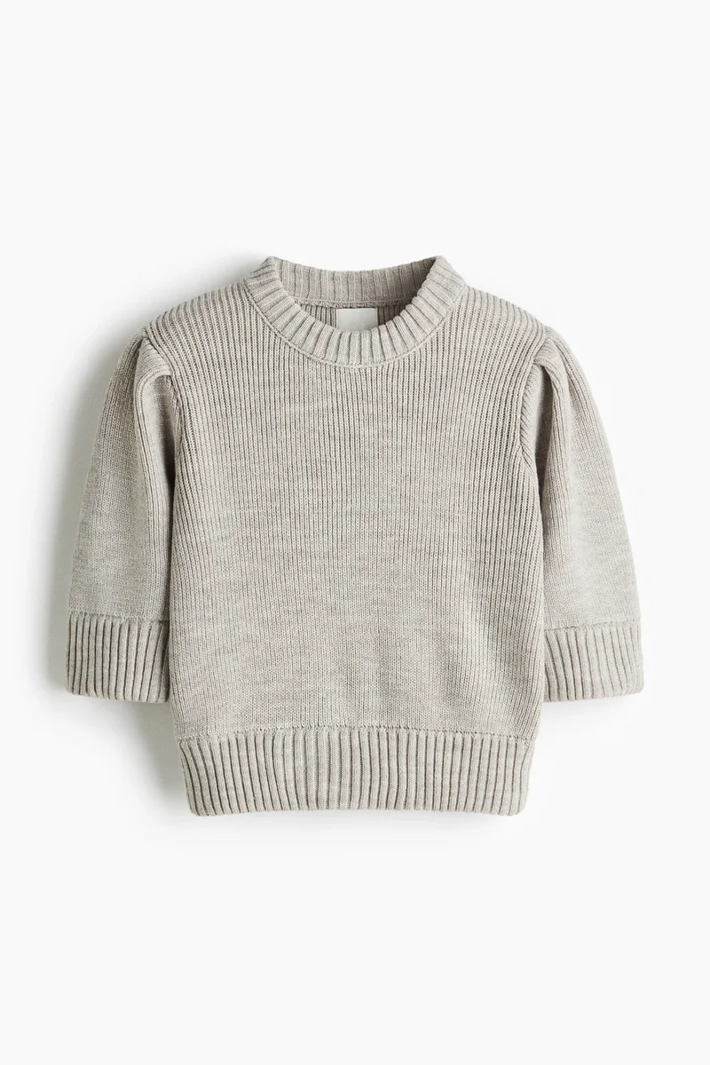 اتش اند ام تي-شيرت محبوك مرن