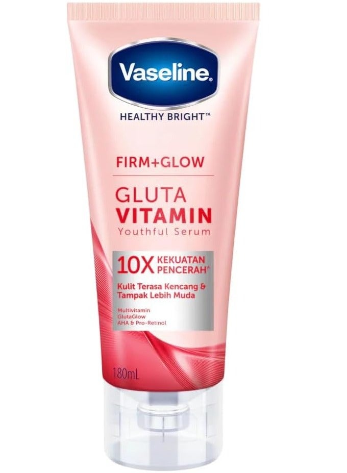 Vaseline Healthy Bright Firm +Glow Gluta Vitamin Youthful Body Serum 180ml