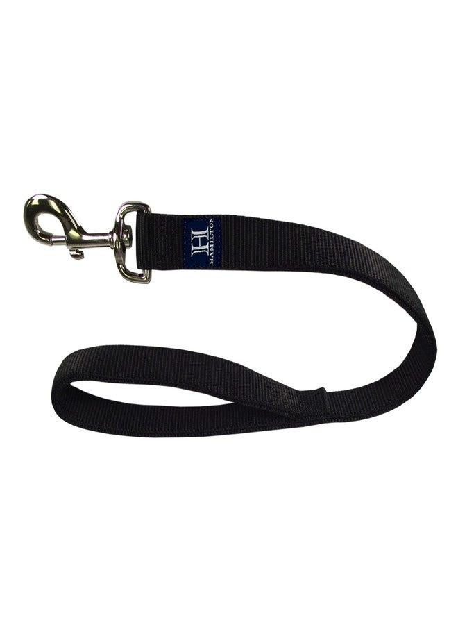 Hamilton 6 ft Heavy Duty Nylon Dog Leash, 1" x 6', Black - Image 1