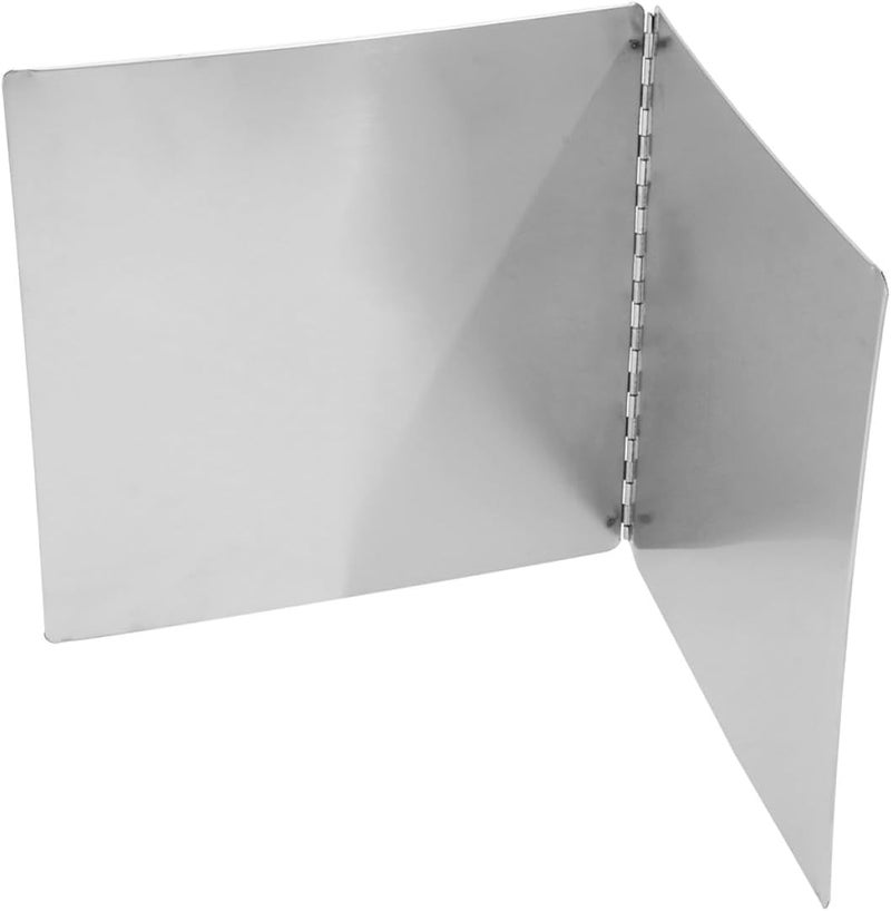 Stainless Steel Grease Splatter Guard and Stovetop Splash Screen, Foldable Oil Splatter Shield with Heat-resistant Kitchen Protective Plate, 38cm Height X 40cm Depth for Cooking - Image 1