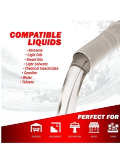 USTIDE Liquid/Fuel Transfer Siphon Pump - Large Squeezing Syphon for Lawn Mowers & Manual Pumping Petrol, Water, and more  - Image 4