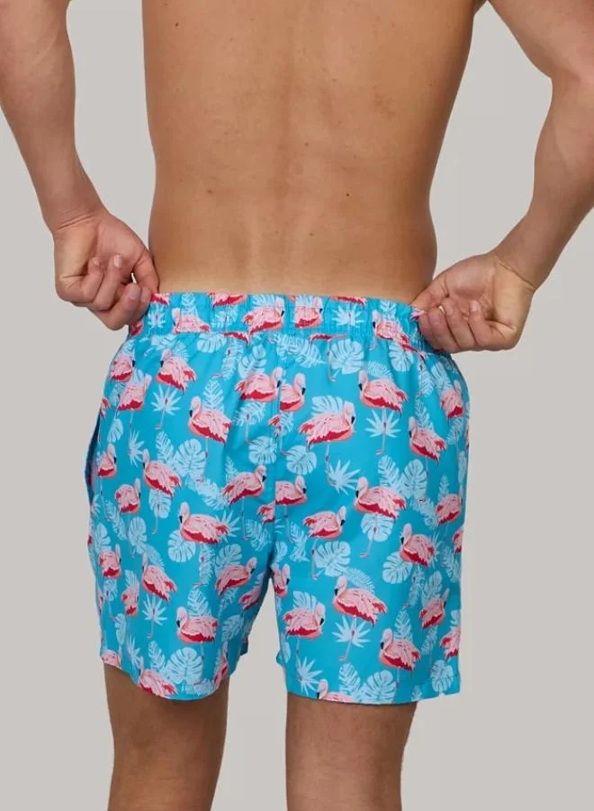 Just Nature Resting Flamingo Swim Shorts Resting Flamingo for Men | Best Price UAE