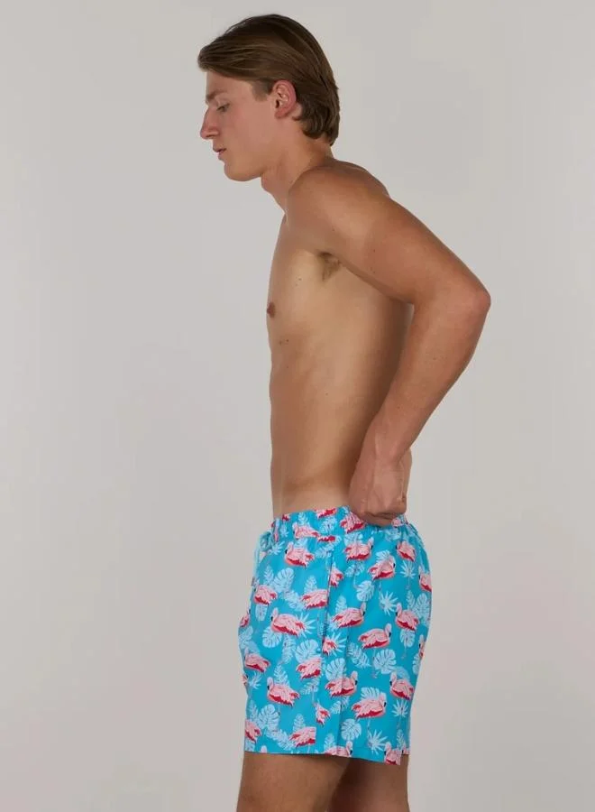 Just Nature Swim Shorts Resting Flamingo