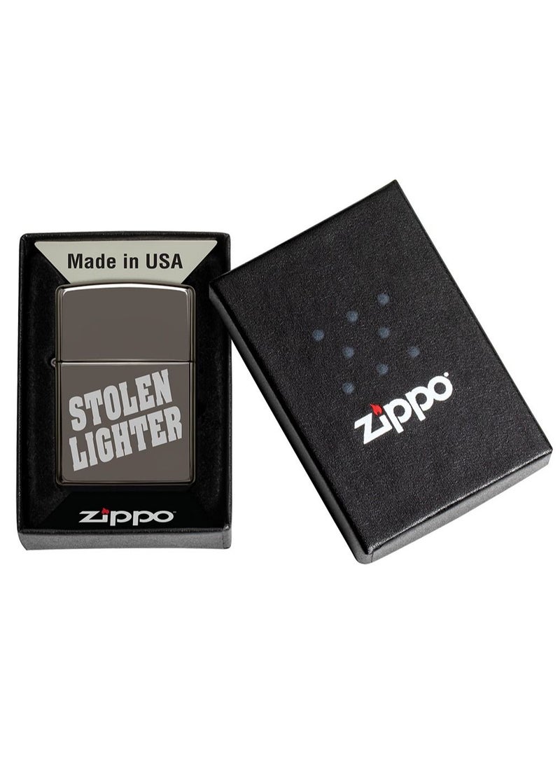 Zippo ولاعة ستيلون بلاك ايس المقاومة للرياح - Image 3
